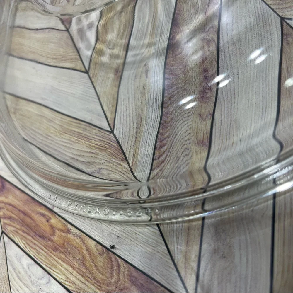 VTG PYREX 624-C CLEAR GLASS REPLACEMENT LID 8